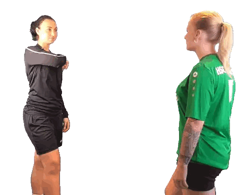 Woman in Green Jersey Number 1