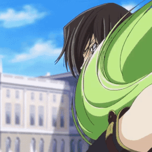 Woman In Green Shirt Standing Outside GIF