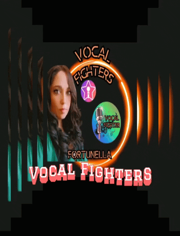 Woman in Green Shirt Vocal Fighters Poster