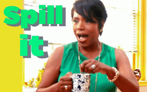 Woman in Green Tank Top Holding Coffee Spill It