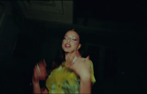 Woman In Green Top Dancing With Man GIF