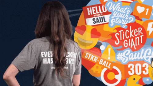 Woman in Grey Shirt Saying Ever Has a Story