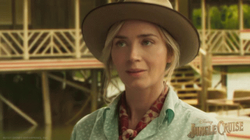 Woman in Hat and Jungle Cruise Shirt