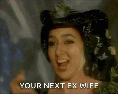 Woman In Hat Saying Your Next Ex Wife GIF