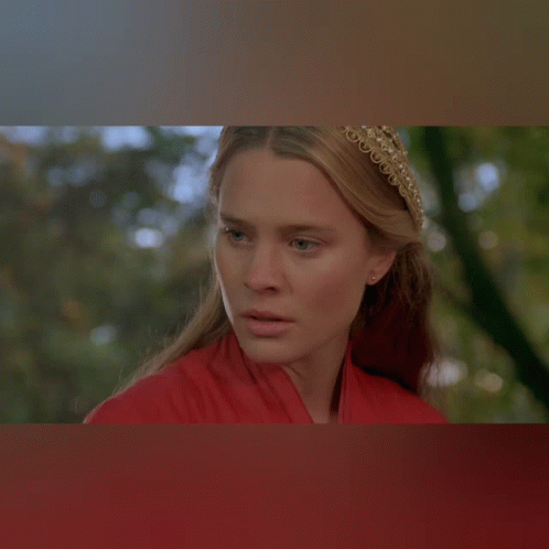 Woman in Headband With Pearls