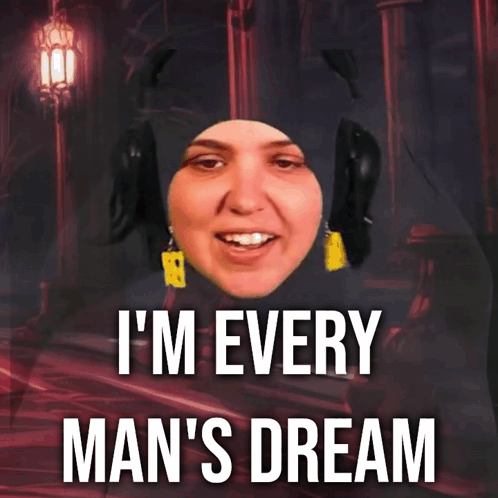 Woman In Headphones Says I'm Every Man's Dream GIF