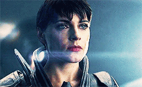 Woman In Helmet And Armor GIF