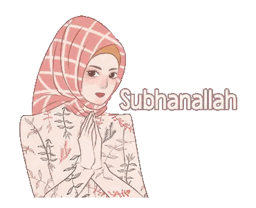 Woman in Hijab Saying Subhanallah