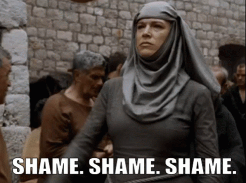 Woman in Hijab Shame Shame Shame Shame
