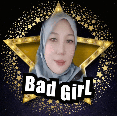 Woman In Hijab With Bad Girl Star GIF