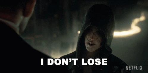 Woman In Hood Says I Don't Lose In Front Of Man GIF