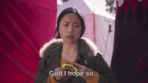 Woman In Hooded Jacket God I Hope So GIF