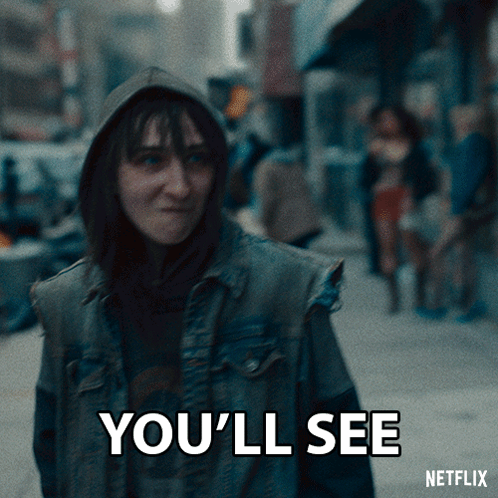 Woman in Hooded Jacket Says You'll See