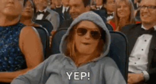 Woman In Hoodie And Sunglasses Says Yep GIF