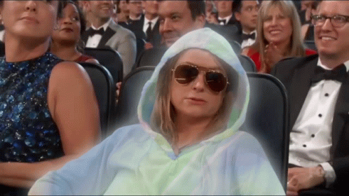Woman in Hoodie and Sunglasses Sitting