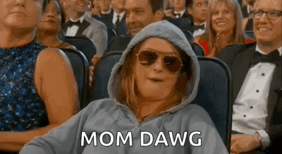 Woman In Hoodie And Sunglasses Watching Movie GIF