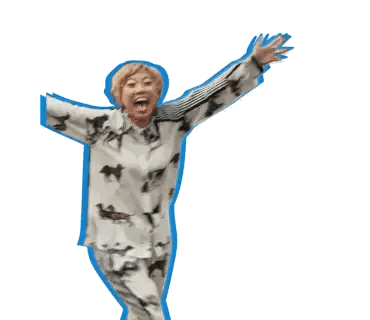Woman in Horse Shirt with Arms Up