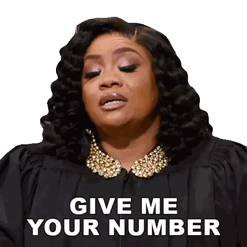 Woman in Judge Gown Saying Give Me Your Number