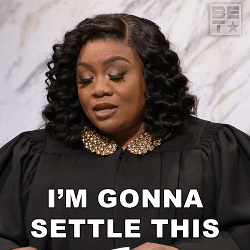 Woman in Judge's Robe Says I'm Gonna Settle This