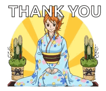 Woman in Kimono Saying Thank You