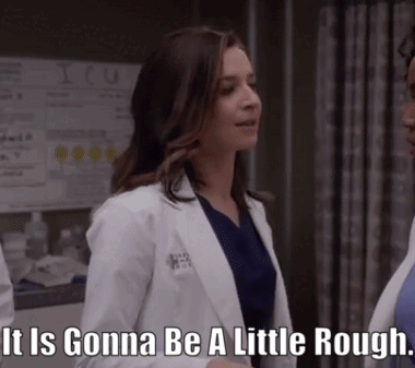 Woman in Lab Coat Saying It Is Gonna Be a Little Rough