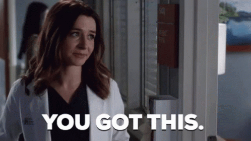 Woman in Lab Coat Saying You Got This