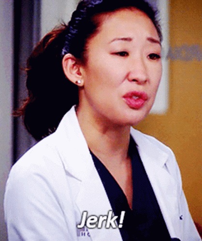 Woman in Lab Coat Says Jerk