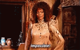 Woman In Leopard Print Saying Impossible GIF