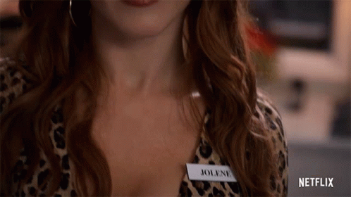 Woman in Leopard Print Shirt With Name Tag
