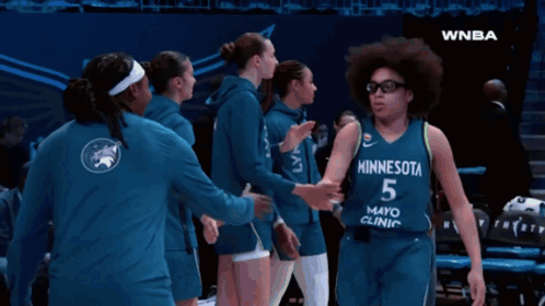 Woman In Lynx Jersey Talks To Referee GIF