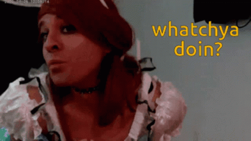 Woman in Maid Costume Asking What