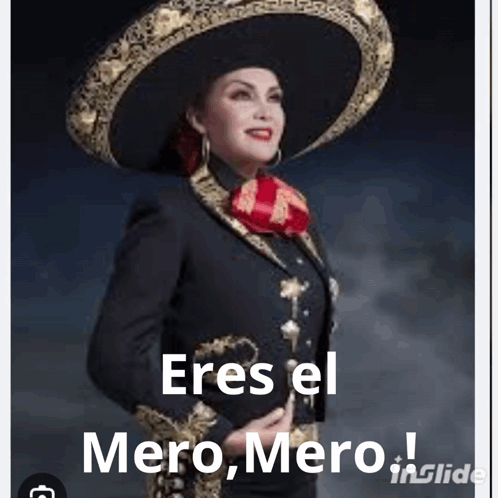 Woman in Mariachi Outfit Wearing Sombrero and Earrings