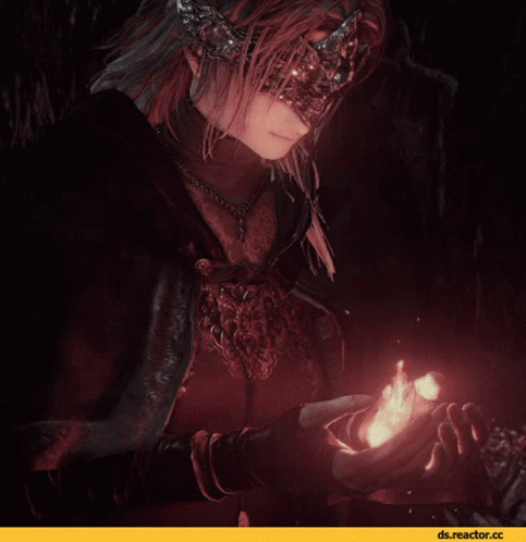 Woman in Mask Holding Fire