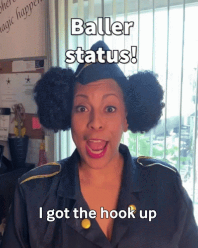 Woman In Military Uniform Baller Status GIF
