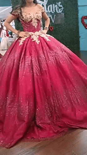 Woman in Pink Ball Gown by Lan's Sign