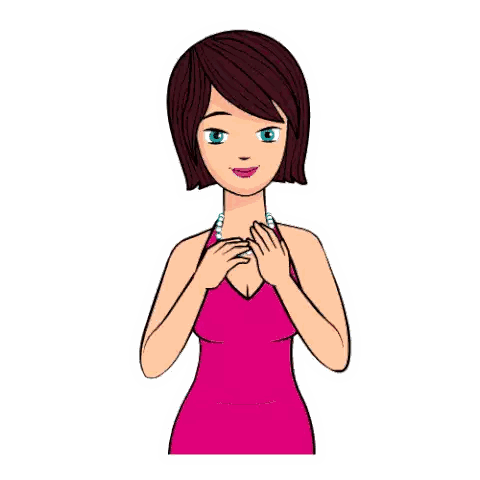Woman In Pink Dress And Pearl Necklace