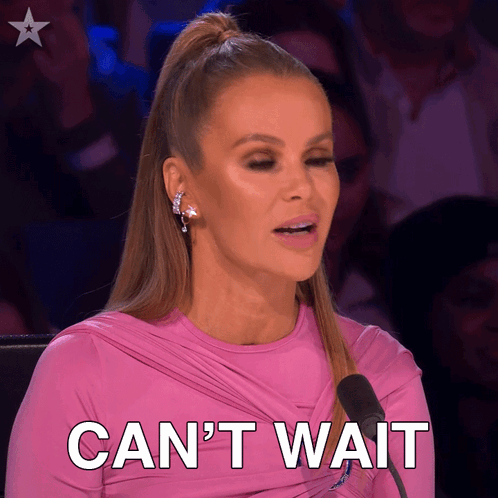 Woman In Pink Dress Can't Wait GIF