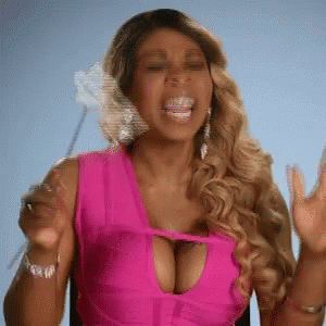 Woman in Pink Dress Screaming
