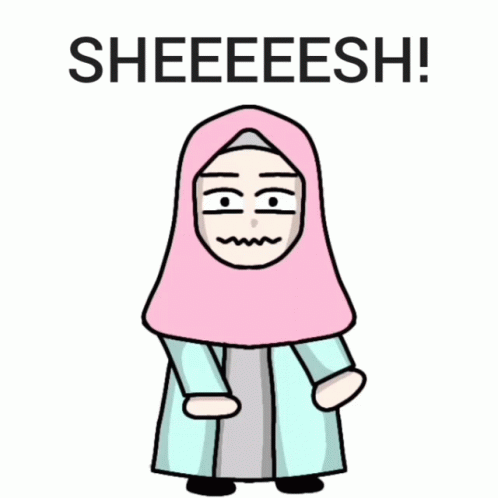 Woman In Pink Hijab Saying Sheeeesh GIF