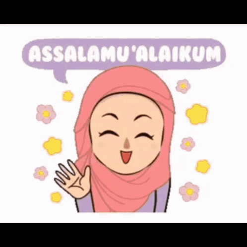 Woman in Pink Hijab Says Assalamu'alaikum