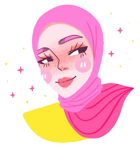 Woman in Pink Hijab