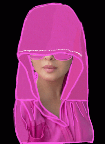 Woman in Pink Hoodie and Sunglasses Habibi