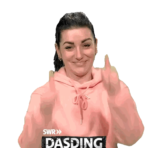 Woman in Pink Hoodie Dasding