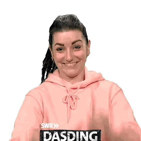 Woman in Pink Hoodie Dasding
