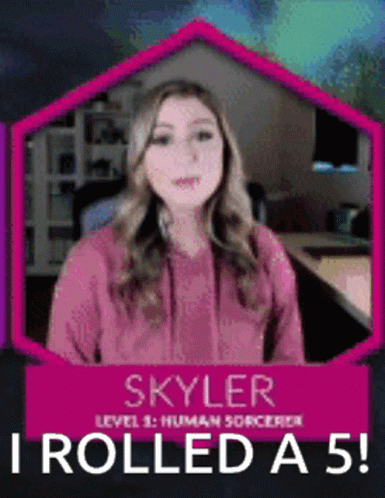 Woman in Pink Hoodie Skyler I Rolled a 5