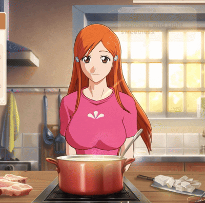 Woman In Pink Shirt Cooking GIF