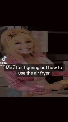 Woman in Pink Shirt Explaining How to Use Air Fryer