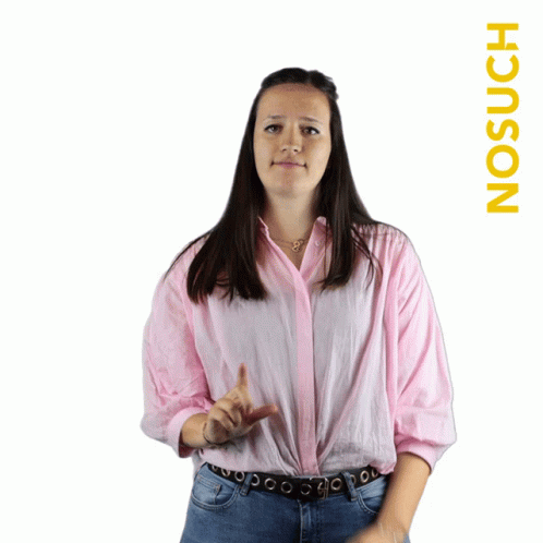 Woman in Pink Shirt Making Funny Face