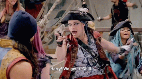 Woman In Pirate Costume Harry We Get It Chill GIF