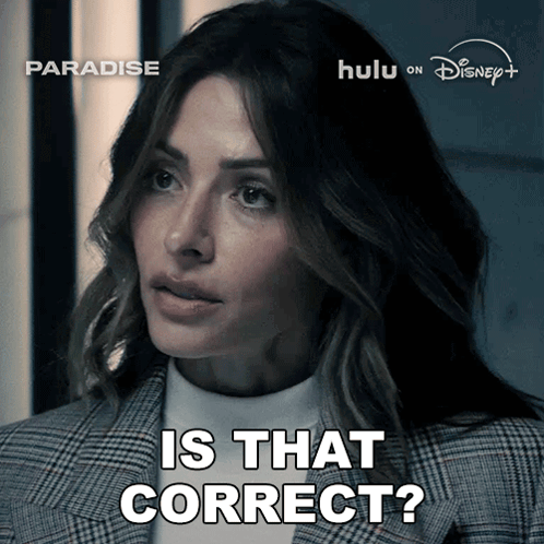 Woman in Plaid Suit Asking Is That Correct